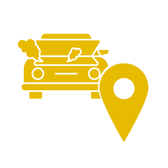 แจ้งจุดบริเวณที่รถเสีย